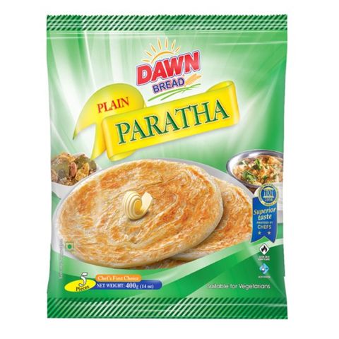 Dawn Foods Plain Paratha (Regular Pack) 5 Pieces 400 g.
