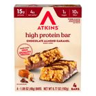 Atkins High Protein Bar Chocolate Almond Caramel 4 x 48g