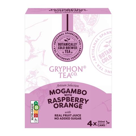 Gryphon Tea Co. Mogambo with Raspberry Orange 4 x 250ml