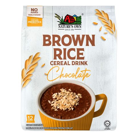Nature's Own Brown Rice Cereal Drink Chocolate 12 x 30g