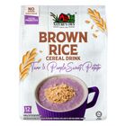 Nature's Own Brown Rice Cereal Drink Taro & Purple Sweet Potato 12 x 28g