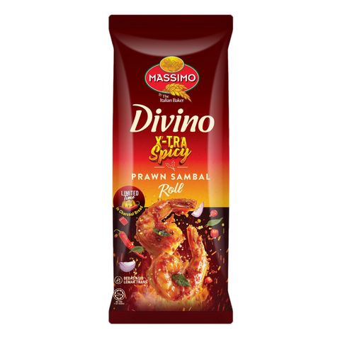 Massimo Divino X-tra Spicy Prawn Sambal Roll 55g