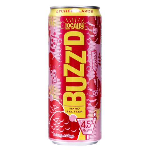 Locally Buzz'd Lychee 330ml