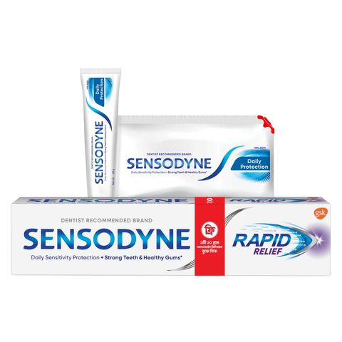 Buy Sensodyne Rapid Relief 80g & Get Free Sensodyne Daily Protection 20g
