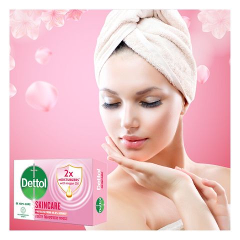 Dettol Bathing Soap Bar Skincare Quad Pack Combo 125g