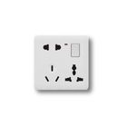 Multi Function Universal 8 Pin Multi Socket Wall Switch 1 Piece
