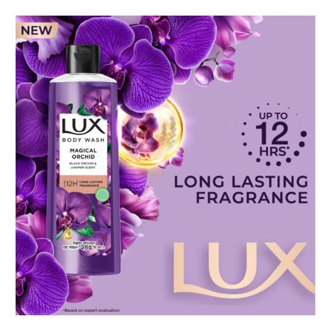 Buy 3 Lux Body Wash Black Orchid Scent and Juniper Oil 245ml & Get Free Travel Bag 1 Piece
