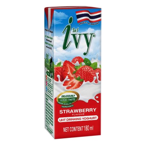 Ivy UHT Yoghurt Strawberry 180ml