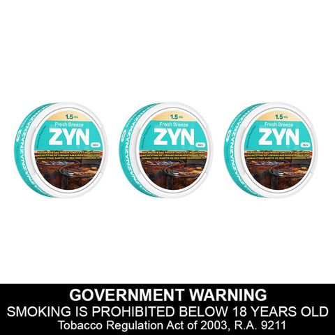 Zyn Fresh Breeze 1.5mg Can 3 Pieces