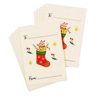 Best Buy Gift Tag Flat Sheet Christmas Socks 10 Pieces