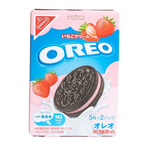 Nabisco Oreo Strawberry Cookies 10 Pieces Box 97g