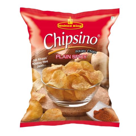 Chipsino Plain Spicy Potato Chips Pocket Pack 1 Unit