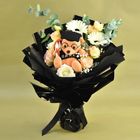 Ferns N Petals Graduation Teddy & Mixed Flowers Premium 1 Bouquet - EXP11401
