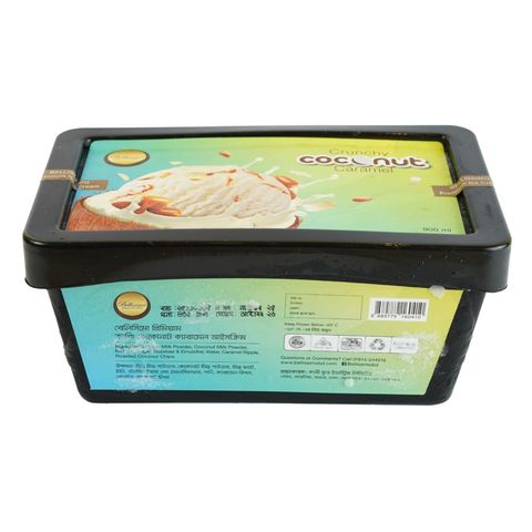 Bellissimo Premium Crunchy Coconut Caramel Ice Cream 900ml
