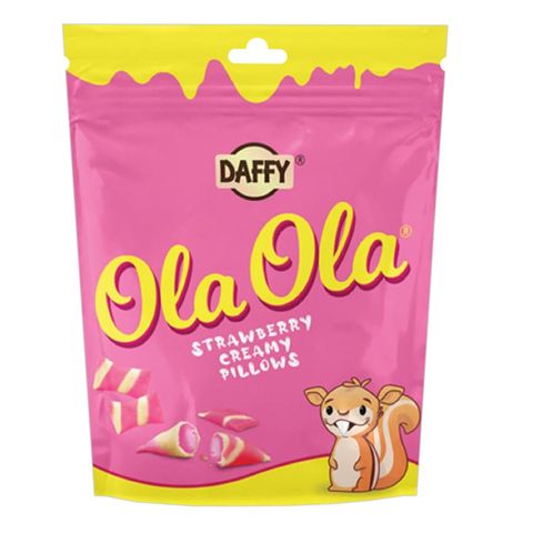Daffy Ola Ola Pillows Strawberry Pouch 35g