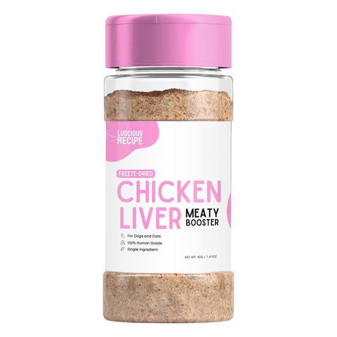 Luscious Recipe Meaty Booster Single Ingredient Freeze-dried Toppers Chicken Liver 40g