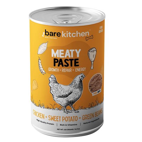 Bare Kitchen Premium Organic Meat Wet Food Paste Vegetable Nutritious Canned Food Chicken Paste 430g