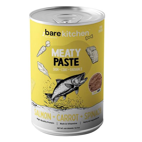 Bare Kitchen Premium Organic Meat Wet Food Paste Vegetable Nutritious Canned Food Salmon Paste 430g