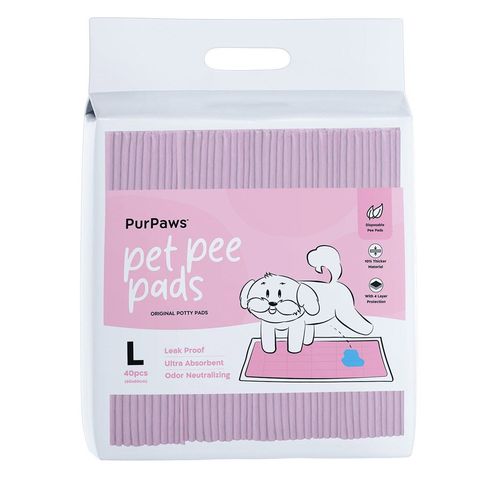 Purpaws Training Pet Pee Pads Super Absorbent Pet Urine Pads Large 40 Pieces