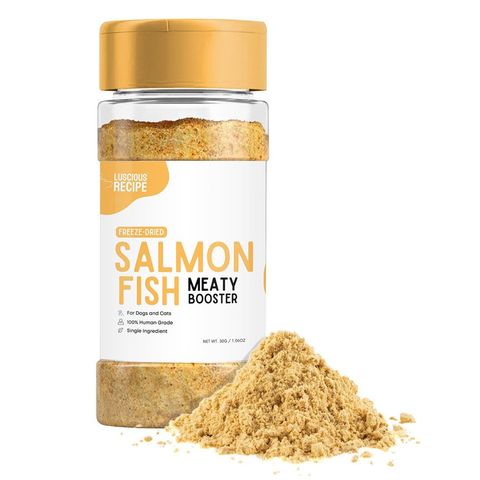 Luscious Recipe Meaty Booster Single Ingredient Freeze-dried Toppers Salmon Fish 30g