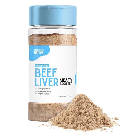 Luscious Recipe Meaty Booster Single Ingredient Freeze-dried Toppers Beef Liver 40g