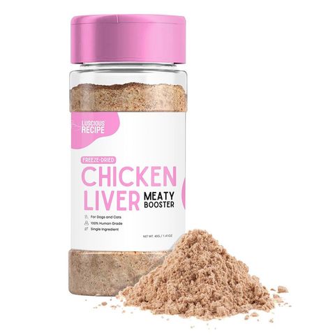 Luscious Recipe Meaty Booster Single Ingredient Freeze-dried Toppers Chicken Liver 40g