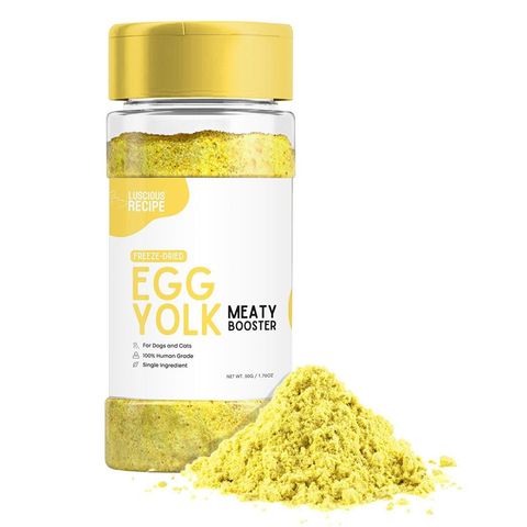 Luscious Recipe Meaty Booster Single Ingredient Freeze-dried Toppers Egg Yolk 50g