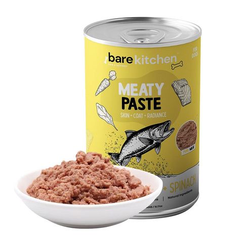 Bare Kitchen Premium Organic Meat Wet Food Paste Vegetable Nutritious Canned Food Salmon Paste 430g
