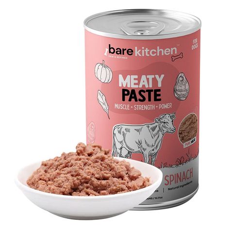 Bare Kitchen Premium Organic Meat Wet Food Paste Vegetable Nutritious Canned Food Beef Paste 430g