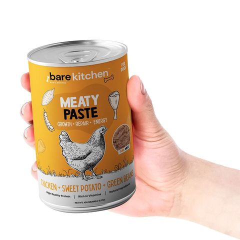 Bare Kitchen Premium Organic Meat Wet Food Paste Vegetable Nutritious Canned Food Chicken Paste 430g