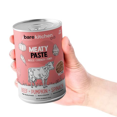 Bare Kitchen Premium Organic Meat Wet Food Paste Vegetable Nutritious Canned Food Beef Paste 430g