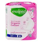 Molped Organic Cotton Maxi Thick Extra Long 8 Pieces