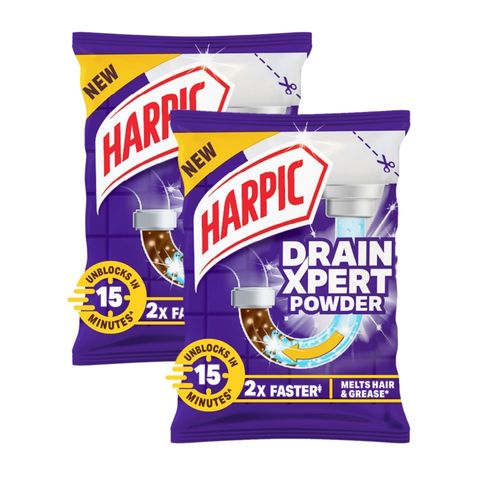 Harpic Drain Cleaning Xpert Powder 2 Pieces 45g