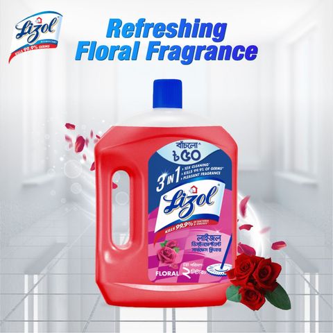 Lizol Floor Cleaner Floral 2L