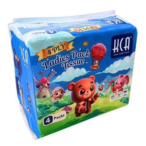 KCA 4 Ply Ladies Travel Pack Tissue 4 x 40 Pieces