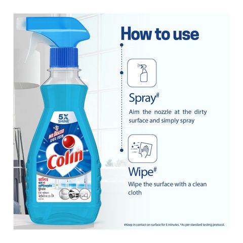 Colin Glass & Surface Cleaner Liquid Spray 500ml