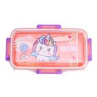 Kids Cartoon Print Tiffin Lunch Box Medium Size Assorted 1 Piece