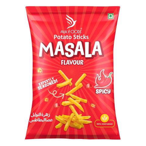 Auk Foods Potato Sticks Masala Flavour 1 Unit