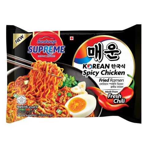 Sedaap Supreme Instant Noodles Korean Spicy Chicken 87g