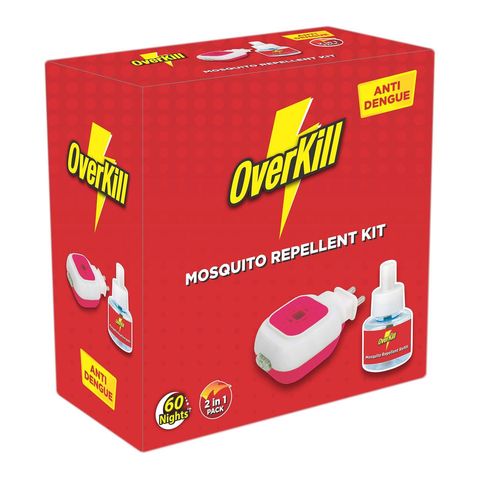 OverKill (2 in 1 ) Mosquito Repellent Vaporizer 1 Unit