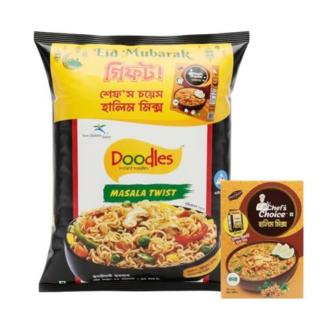 Buy Doodles Instant Noodles Masala Twist 12 Pack 744g & Get Free Chef's Choice Haleem Mix 150g