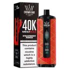 Al Fakher Crown Bar 40K Puffs Disposable Mega Max Strawberry Punch (6mg) 1 Unit
