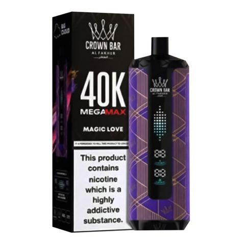 Buy Al Fakher Crown Bar 40K Puffs Disposable Mega Max Magic Love (6mg) 1  Unit - Pandamart - Gulshan (KHI) online delivery in