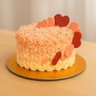 Ferns N Petals Floral Heart Chocolate Cake - CAKE8071 1 Piece