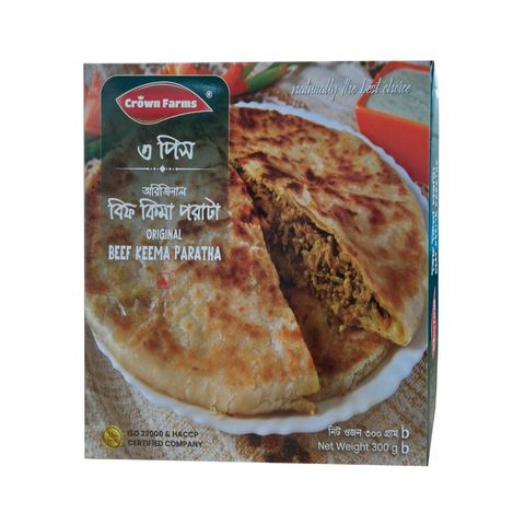 Crown Farms Original Beef Keema Paratha 300g