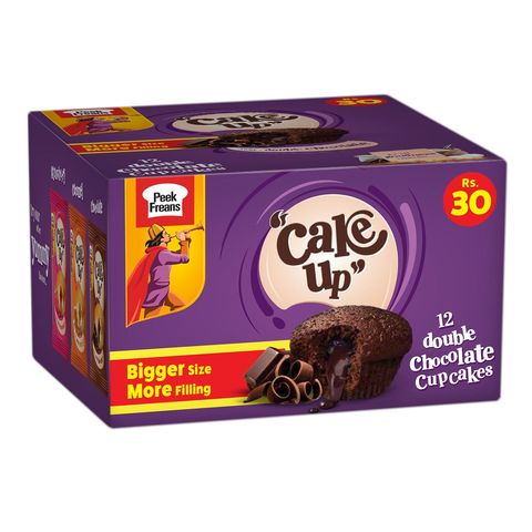 Cake Up Double Chocolate CupCake 12 Pieces