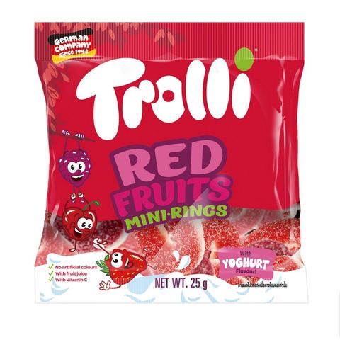 Trolli Red Fruits Mini Rings 25g