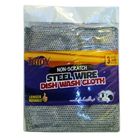 Triox Dish Wash Cloth Steel Wire Non-scratch 3 Pieces