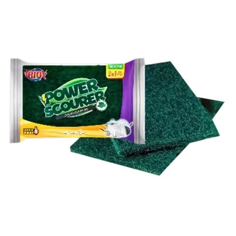 Triox Power Scourer 2 in 1 Green Pad Regular 1 Unit