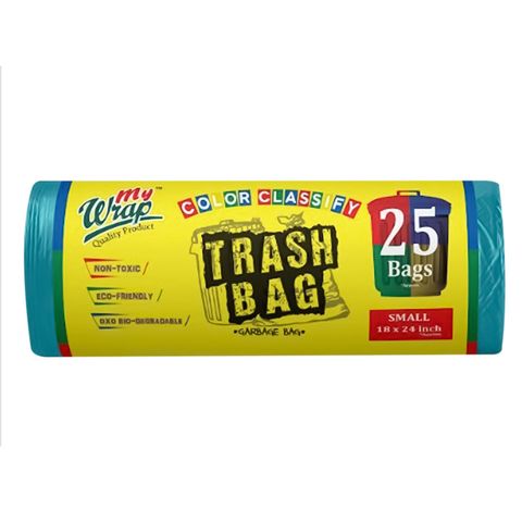 My Wrap Trash Loose Roll Size Small (18 x 24 Inches) Color Classify 25 Bags